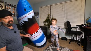 63-inch Inflatable Punching Bag for Kids, Standing Bop Bag