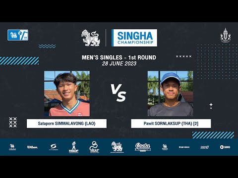 Sataporn SIMMALAVONG Vs Pawit SORNLAKSUP [2] | SINGHA CHAMPIONSHIP 2023(Men's Singles - 1st Round)