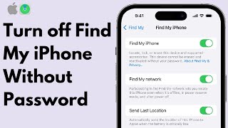 How to Turn Off Find My iPhone without Apple ID Password - 2024