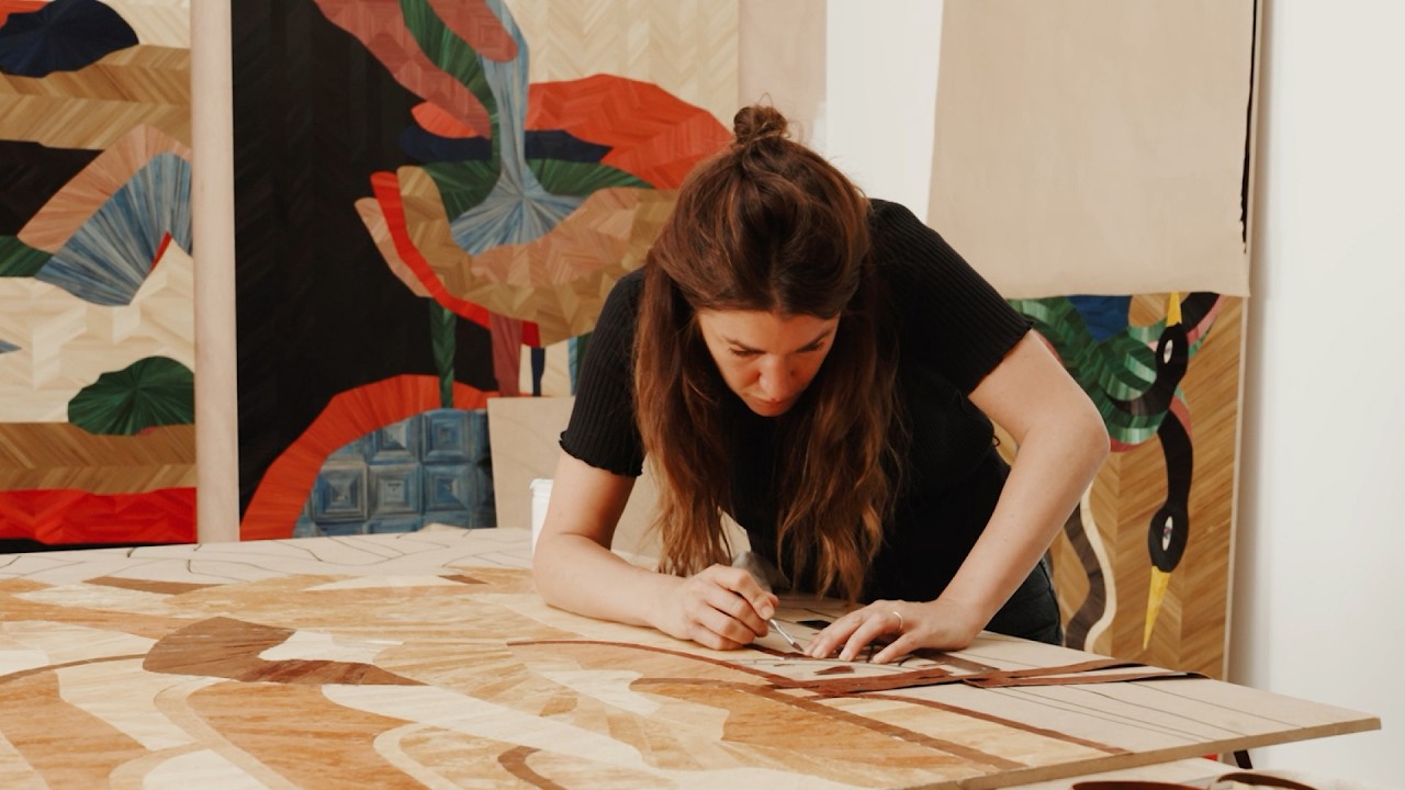 Pauline Guerrier Creates a Bas Relief