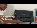 Cara Setting TV  aoyama 17 & 20 inch dan Setting Set Top Box
