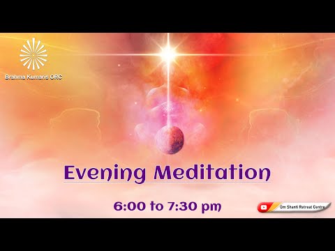 Live-Evening Meditation Daily (6pm to 7.30pm)  from Om Shanti Retreat Centre 22-9-2021