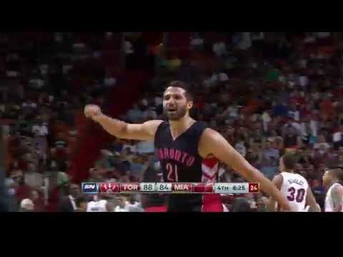 Raptors Highlights: Vasquez From Downtown - April 11, 2015