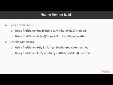 Learning Selenium Testing Tools Finding Elements by Id and Name|packtpub com