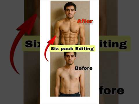Six Pack Abs Bina Gym Ke! 💪 AI Se Banaye Apni Dream Body! #shorts