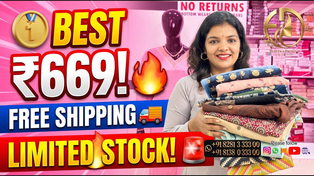 ONLY ₹669! 🔥 FREE SHIPPING + LIMITED STOCK | Hurry & Shop Now!