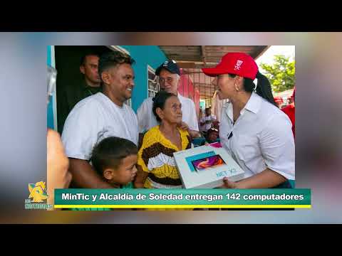 Cierran brecha digital en Soledad con entrega de computadores a estudiantes