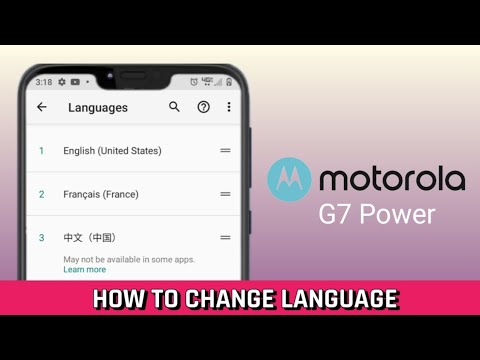 How to change language Motorola G7 power.