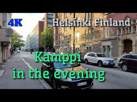Helsinki Finland Hidden Gems: Exploring Kamppi district in the Evening 4K #helsinki #finland