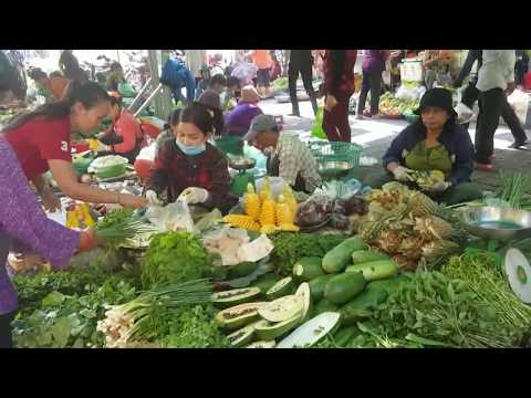 Phnom Penh Street Food - Amazing Food In Phnom Penh Market - Cambodia