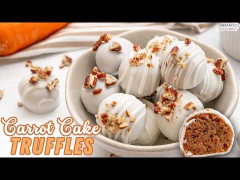Carrot Cake Truffles, USING CAKE MIX!