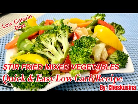 STIR FRIED MIXED VEGETABLES / Quick & Easy Stir Fry Recipe/ Vegetable Edition. #vegan #stirfryrecipe