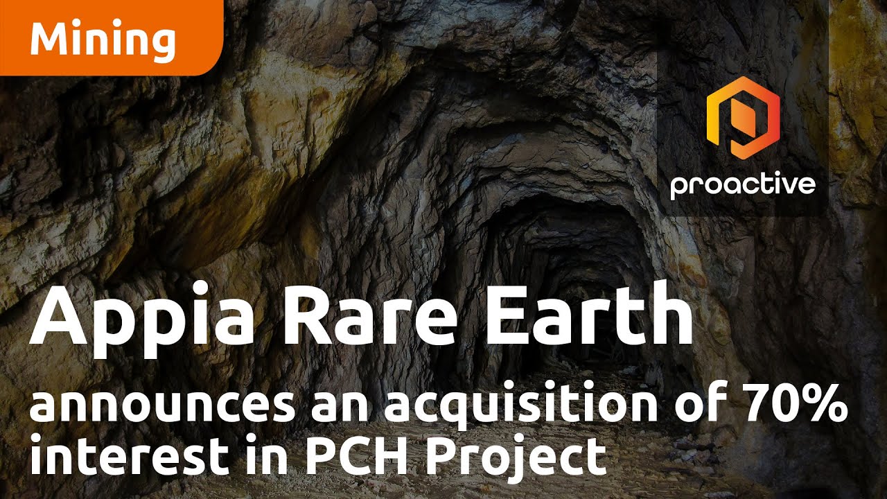 Appia Rare Earths and Uranium Corp announces an acquisition of 70% interest in PCH Project