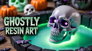 DIY Halloween Resin Crafts with Glowing Effects