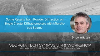 Some Results from Powder Diffraction on a Single Crystal Diffractometer with Microfocus Source