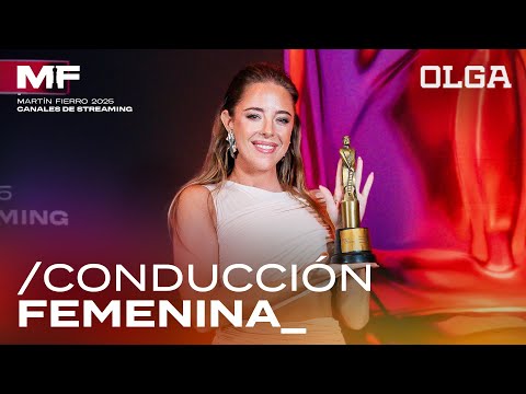 NATI JOTA SE LLEVÓ el MARTÍN FIERRO a MEJOR CONDUCCIÓN FEMENINA