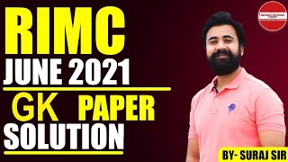 RIMC JUNE 2021| GK PAPER SOLUTION | Live 🔴| #RIMC #DOA