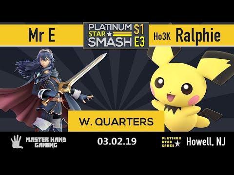 Platinum Star Smash S1:E3 - Mr E (Lucina) vs Ho3K | Ralphie (Pichu) - W Quarterfinals