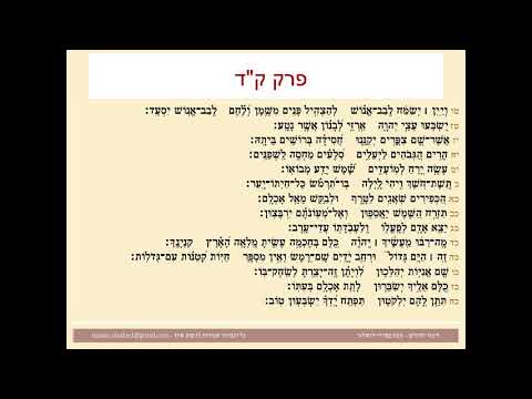 תהילים פרק קד, Psalm 104 נוסח ספרדי ירושלמי ראש חודש ברכי נפשי את ה'