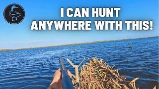 Hunt Testing My NEW Mobile Pirogue Blind!