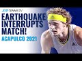 Tennis Match Interrupted by Earthquake in Acapulco! ? #Shorts