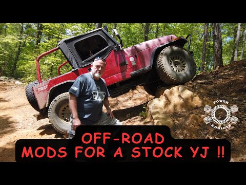 Got a stock Jeep Wrangler YJ? Here are some MUST DO mods for off-roading!!