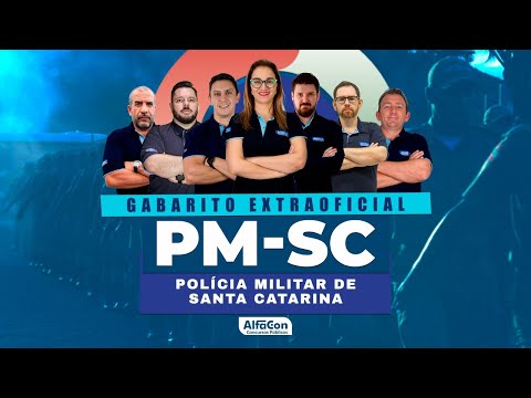 Concurso PM SC 2023 - Gabarito Extraoficial - Soldado | AlfaCon