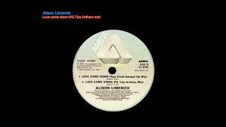 Alison Limerick - Love come down (PG Tips Anthem mix)