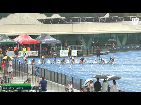 Girls Under 13 100m H6 - 2020 State Combined Events Championships // LAVicTV