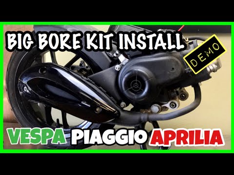 Vespa (Piaggio) step by step big bore cylinder kit install (MEMBERS ONLY) 30 min video