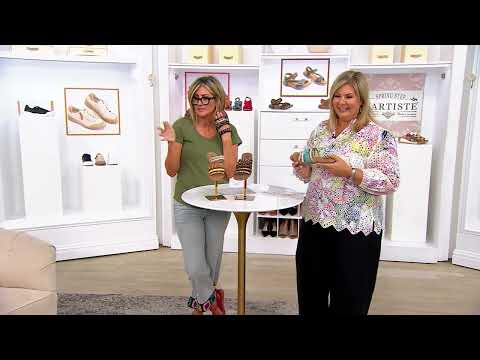 Azura by Spring Step Faux Leather Slide Sandals - Minerals on QVC