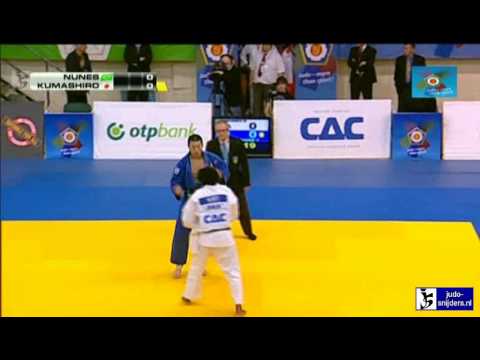 Judo 2013  European Open Budapest: Nunes (BRA) - Kumashiro (JPN) [-100kg] semi-final