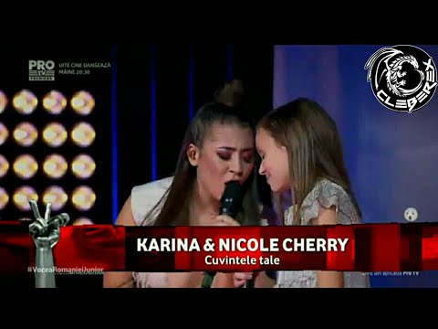 Vocea Romaniei Junior - Finals (Karina & Nicole Cherry - Cuvintele Tale)