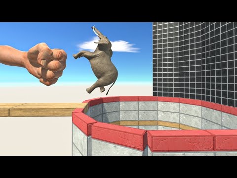 EPIC PUNCH in HOLE - Animal Revolt Battle Simulator ARBS