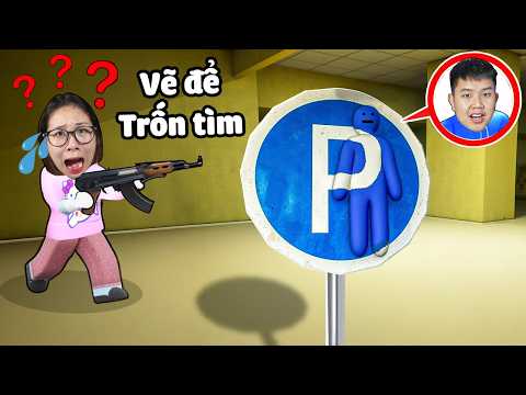 Tô màu lên người để trốn tìm cực khó! bqThanh Họa Sĩ Vẽ Giống Thật Ốc tìm lòi mắt