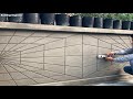 Amazing Construction Skills Renovating An Old Wall With 3D Effects Using Sand And Cement