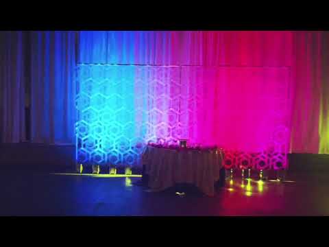Play video showing event lighting treatment for 415 Westlake in Seattle