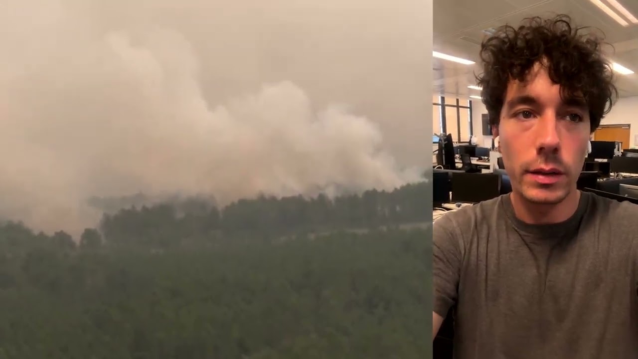 Video: Reuters shows aerial views of 2026 France wildfires near Bordeaux