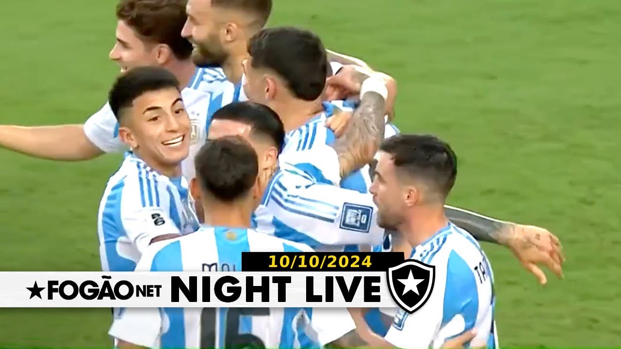 NIGHT LIVE | As notícias do Botafogo nesta quinta-feira; jogadores alvinegros em ação na data Fifa