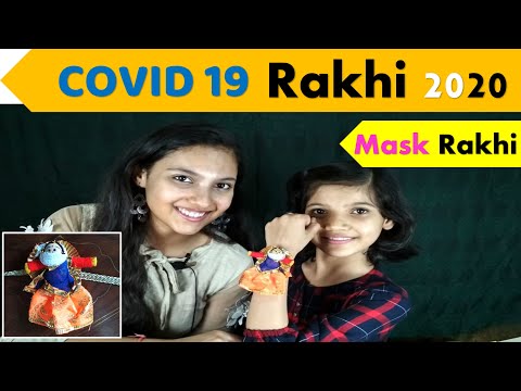 DIY Corona Rakhi l DIY MASK Rakhi Making At Home l Make Designer Rakhi at home Video