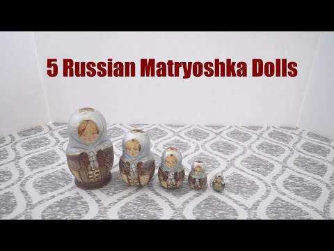 My Nesting Doll Collection #0115 – 5 Russian Matryoshka Dolls