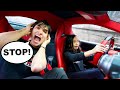 WE LET OUR LITTLE SISTER DRIVE THE FERRARI FOR THE FIRST TIME!