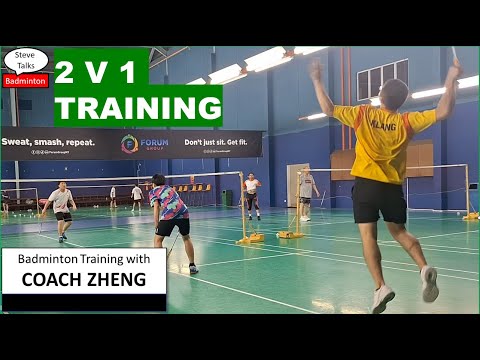 2 v 1 Training - Badminton Training with Coach Zheng 20251016