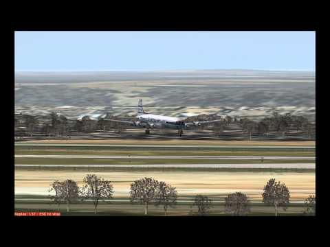 DC-7C landing CLT