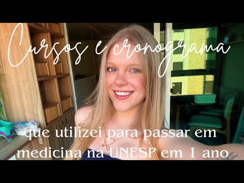 Cursos e cronograma que utilizei para passar em medicina na UNESP em 1 ano🥳