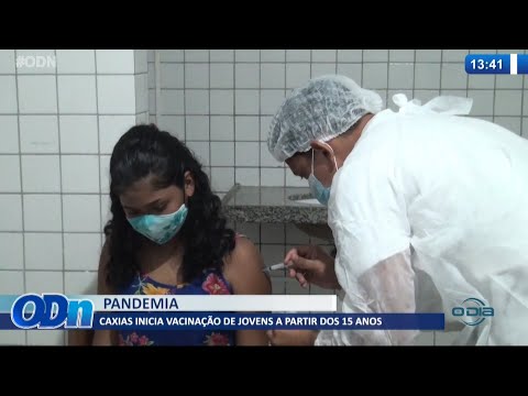 Caxias inicia vacinacão contra Covid 19 de jovens a partir de 15 anos 12 08 2021