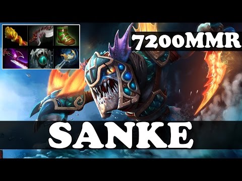 Dota 2 - SANKE 7200 MMR Plays Slark vol 4 - Ranked Match Gameplay