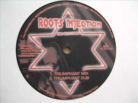 10" Side A: 1. Ras Muffet - Triumphant Mix / 2. Roots Injection - Triumphant Dub