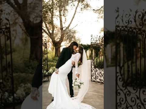 Dominik Mysterio with his wife Marie Juliette on their wedding day. 🤗 😍 #shorts