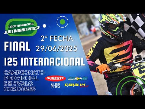 Final COMPLETA - 125cc Internacional - 2a Fecha Provincial Cordobés - Justiniano Posse 2025